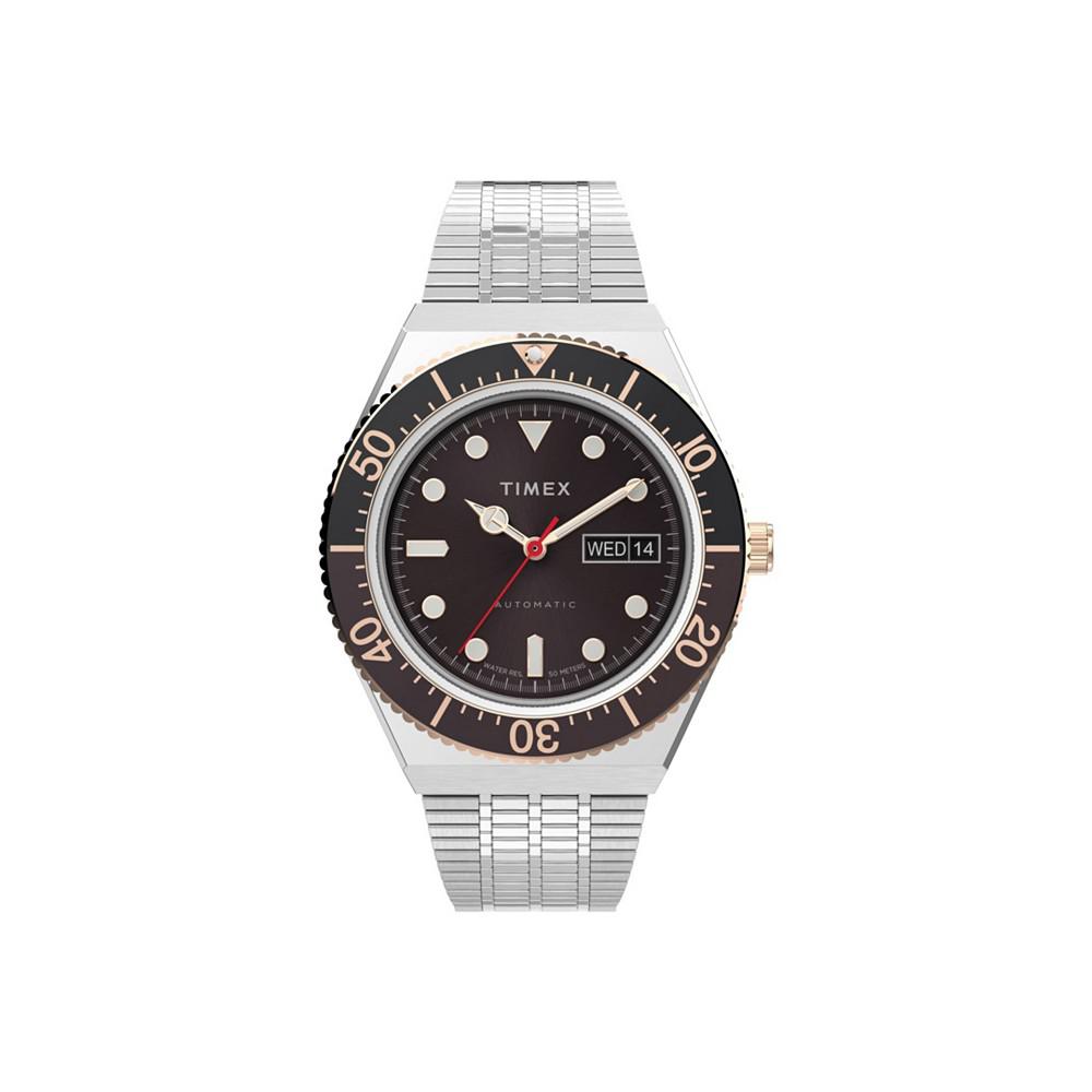 Men's M79 Automatic Silver-Tone Stainless Steel Bracelet Watch 40 mm商品第1张图片规格展示