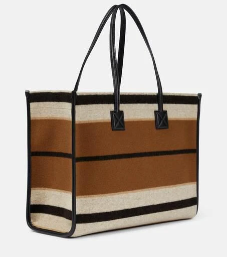 商品Burberry|Freya Medium striped wool felt tote,价格¥13678,第4张图片详细描述