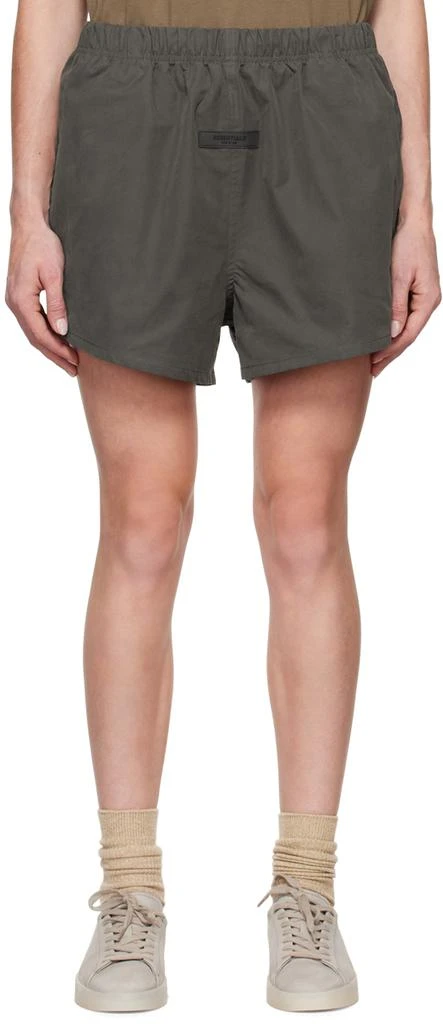 商品Essentials|Gray Cotton Shorts,价格¥362,第1张图片