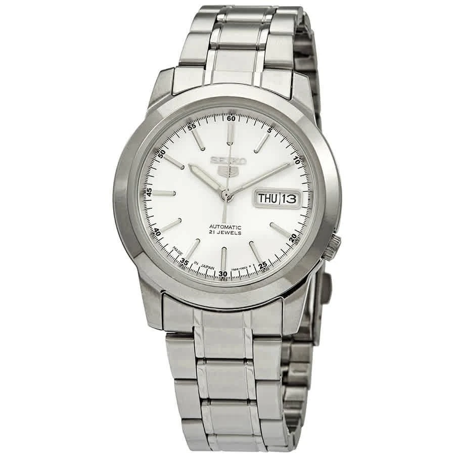 商品Seiko|Series 5 Automatic White Dial Men's Watch SNKE49J1,价格¥893,第1张图片