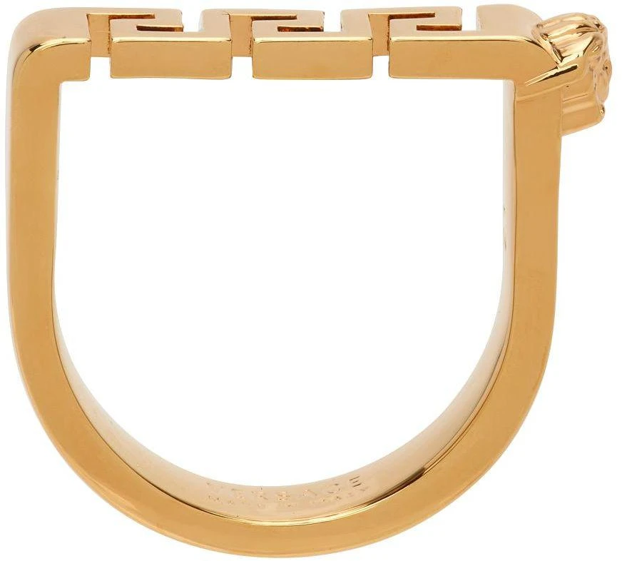 商品Versace|Gold Greca Bar Ring,价格¥1232,第2张图片详细描述