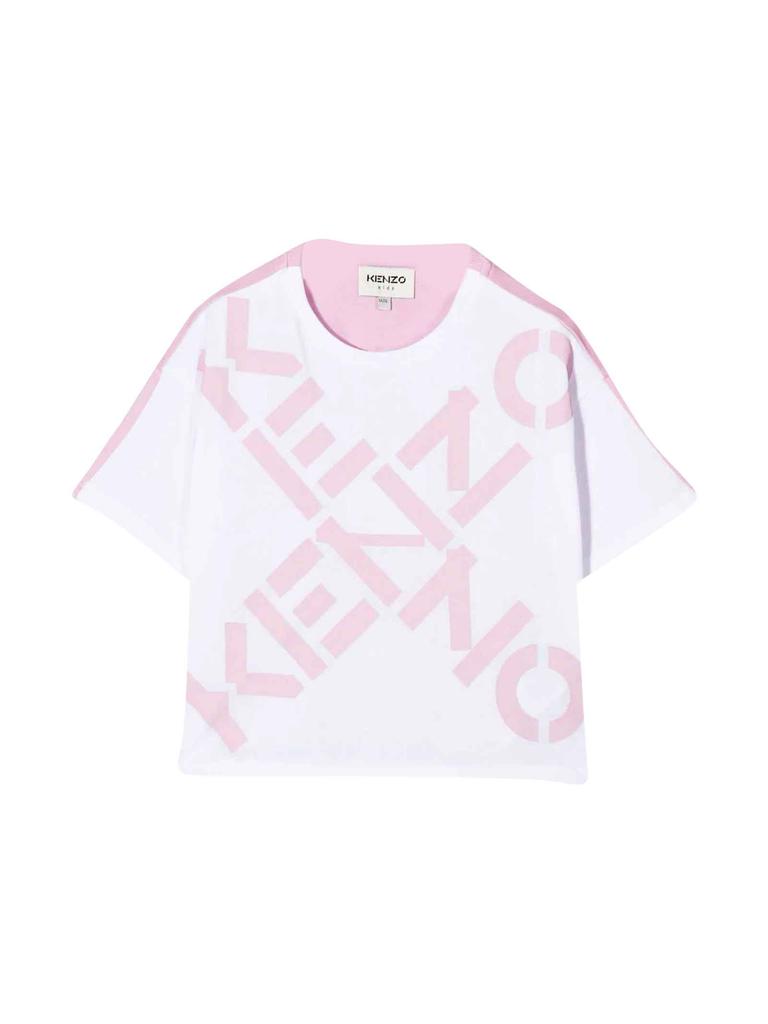 Kenzo Kids White And Pink T商品第1张图片规格展示