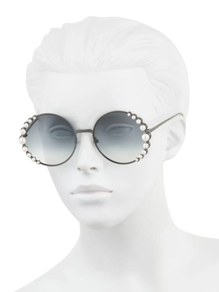 商品Fendi|58MM Round Sunglasses With Pearls,价格¥4015,第2张图片详细描述