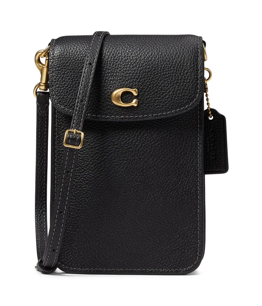 商品Coach|Polished Pebble Leather Phone Crossbody,价格¥1324,第1张图片