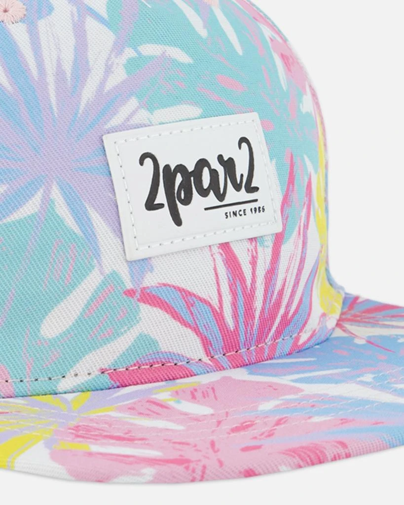 商品Deux par Deux|Cap Palm Leaf Pastel Print,价格¥286,第4张图片详细描述