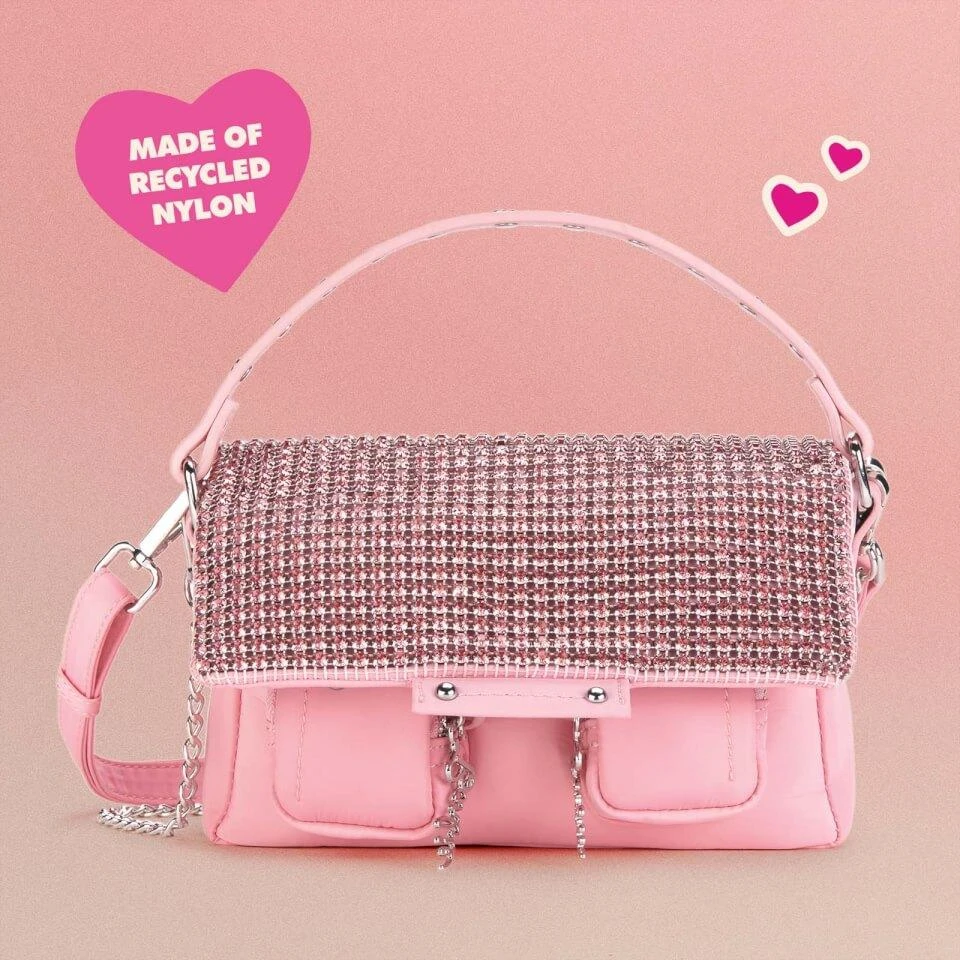 商品Nunoo|Núnoo Women's x Barbie Small Honey Crystal Bag - Pink,价格¥201,第1张图片