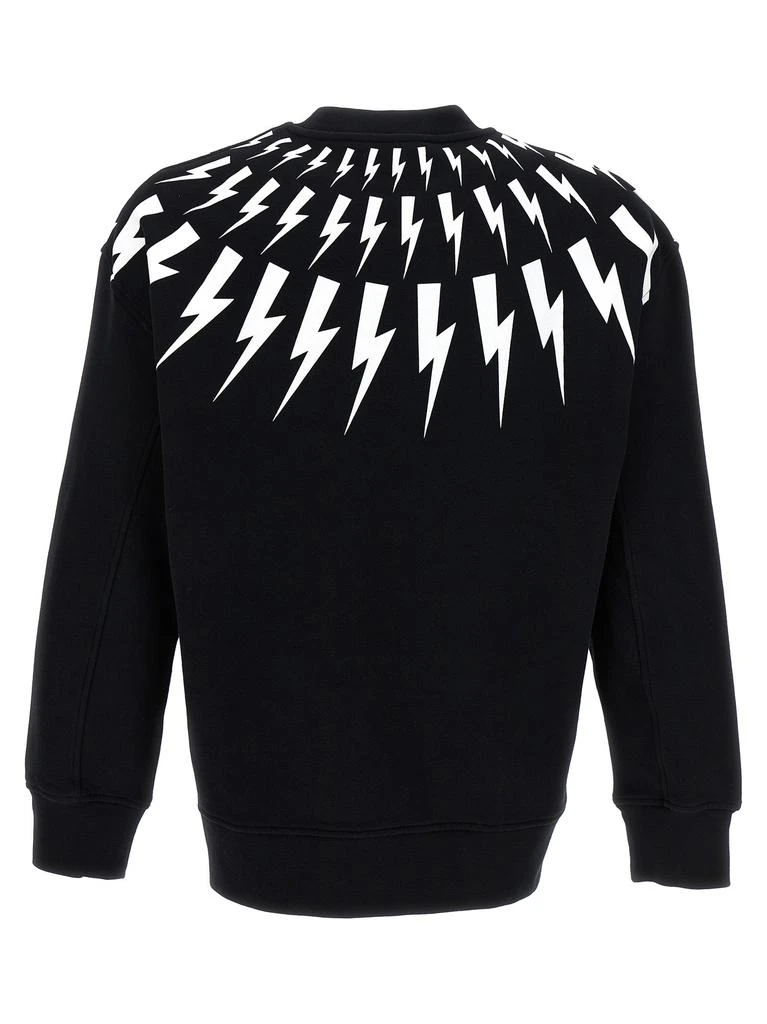 商品Neil Barrett|Thunderbolt Sweatshirt White/Black,价格¥1940,第2张图片详细描述