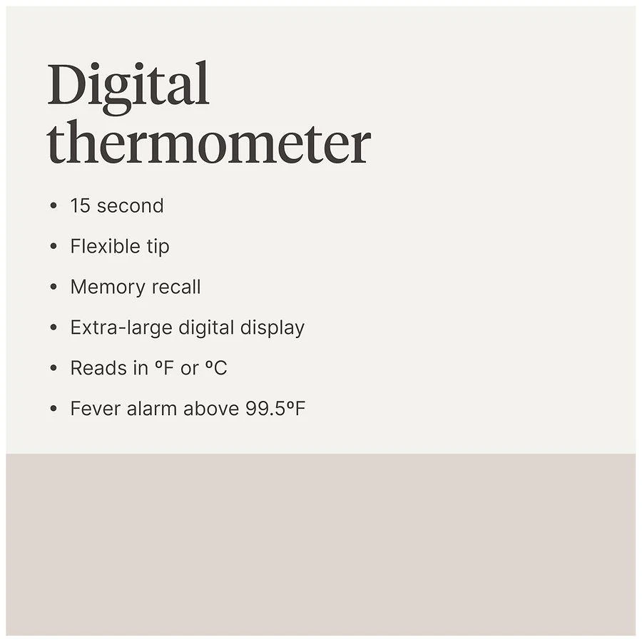 商品Walgreens|Digital Thermometer Flexible Tip,价格¥73,第5张图片详细描述