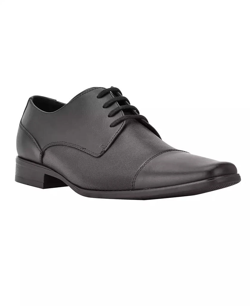 商品Calvin Klein|Men's Bram Lace Up Cap-Toe Leather Dress Shoes,价格¥524,第1张图片
