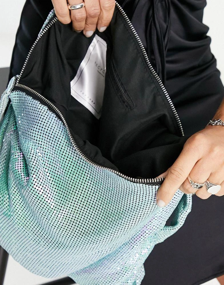 商品Topshop|Topshop deja diamante slouch bag in multi,价格¥339,第2张图片详细描述