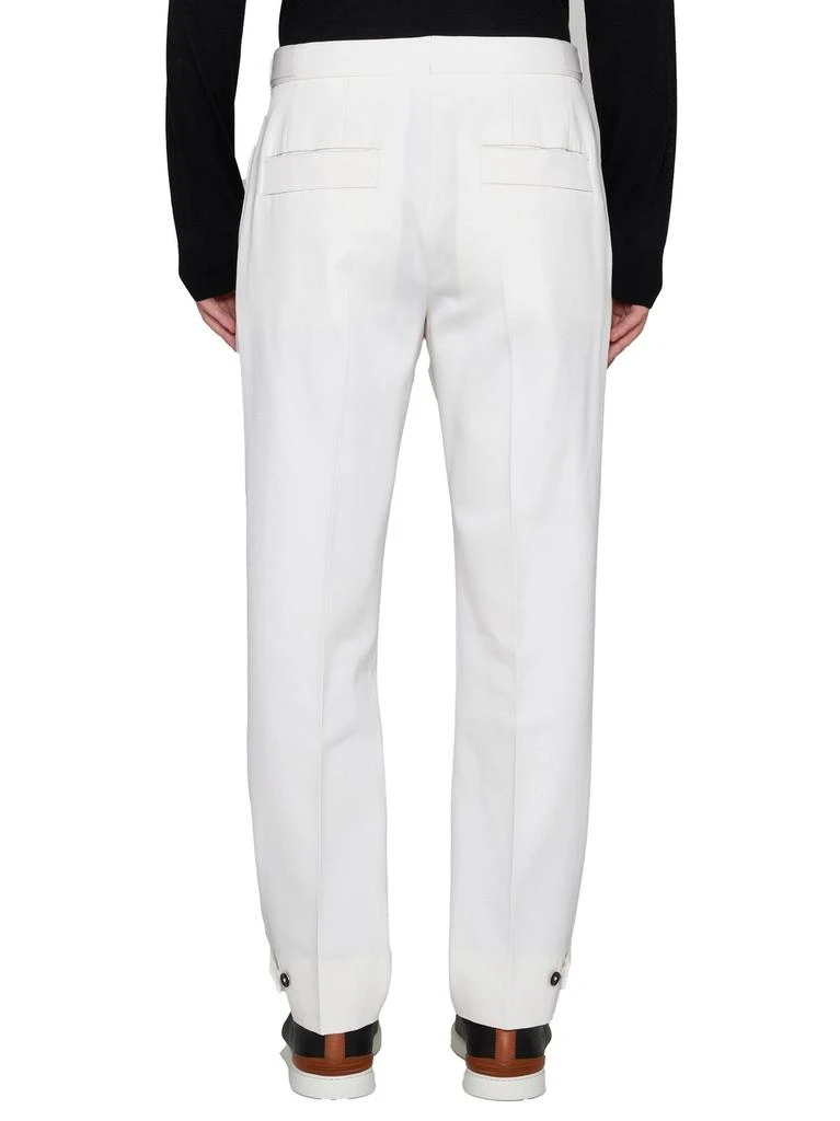 商品Zegna|Zegna Buckle Detailed Cropped Trousers,价格¥7648,第3张图片详细描述