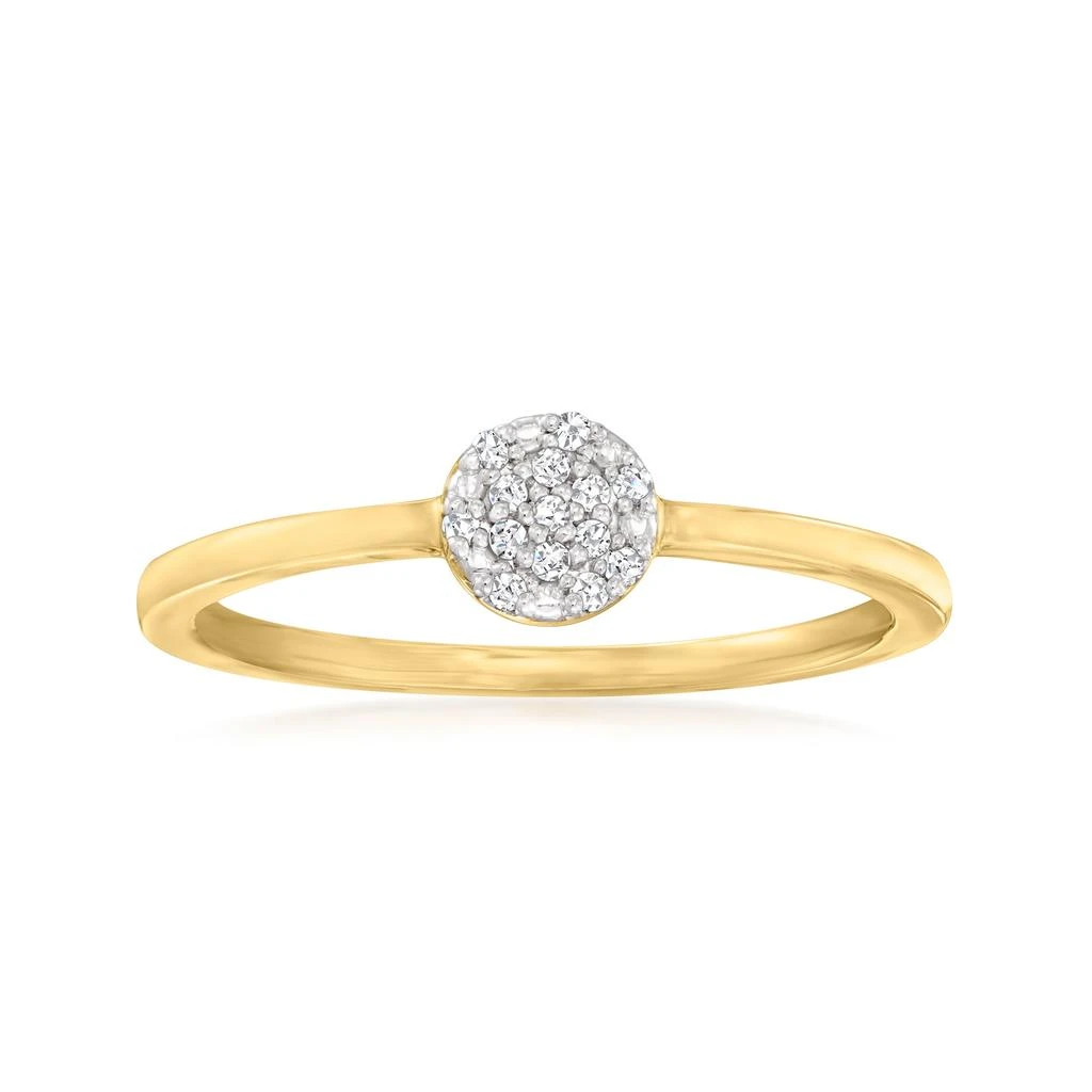 商品Ross-Simons|Ross-Simons Diamond-Accented Cluster Ring in 14kt Yellow Gold,价格¥1415,第1张图片