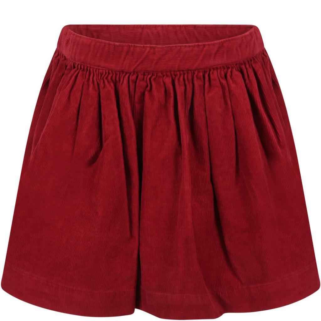 商品Bonpoint|Bonpoint Burgundy Skirt For Girl,价格¥1100,第1张图片