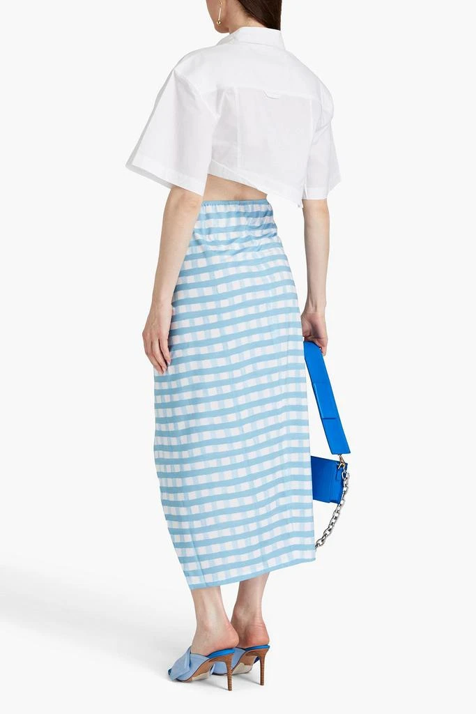 商品Jacquemus|Nodi knotted gingham pareo,价格¥662,第3张图片详细描述