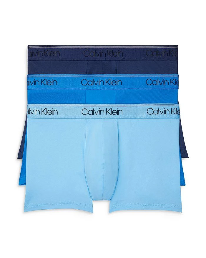 商品Calvin Klein|Microfiber Stretch Wicking Low Rise Trunks, Pack of 3,价格¥267,第1张图片