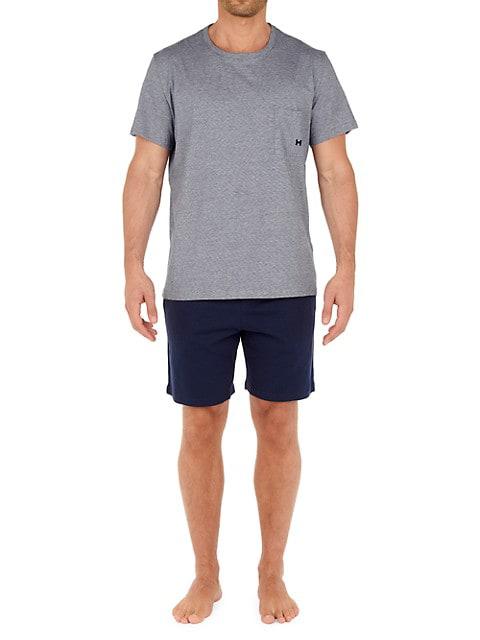 2-Piece T-Shirt & Shorts Pajama Set商品第3张图片规格展示