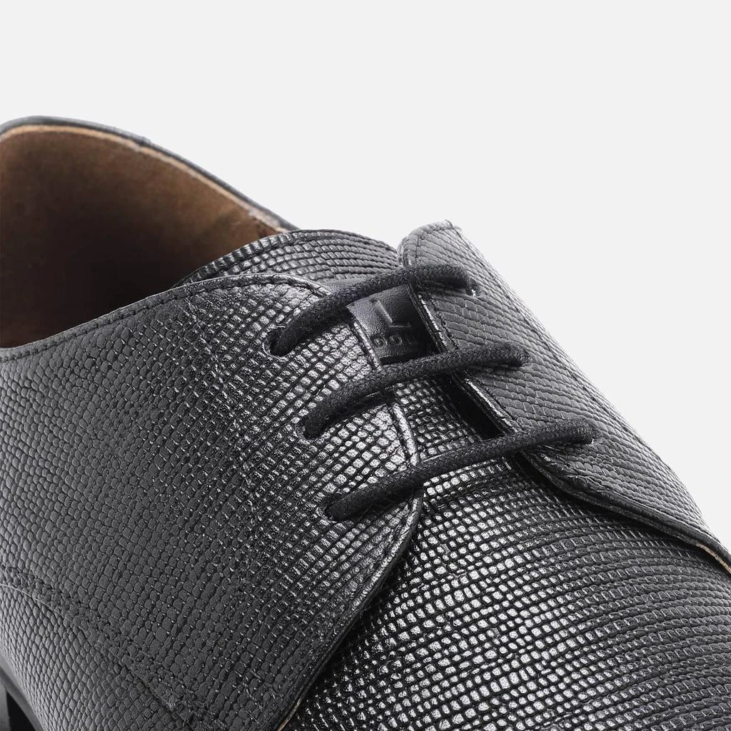 商品Walk London|WALK LONDON MEN'S FLORENCE ETCHED LEATHER DERBY SHOES - BLACK,价格¥227,第4张图片详细描述