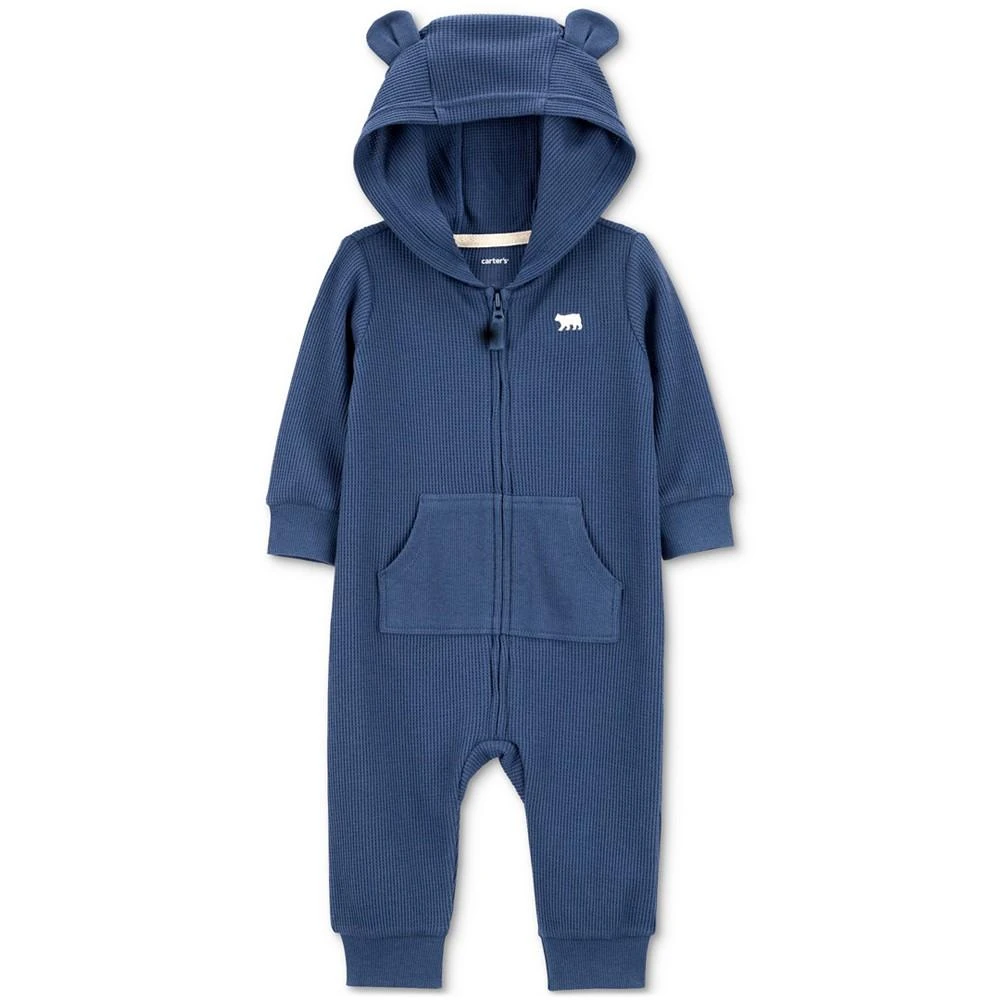 商品Carter's|Baby Boys Zip-Up Hooded Jumpsuit,价格¥90,第1张图片