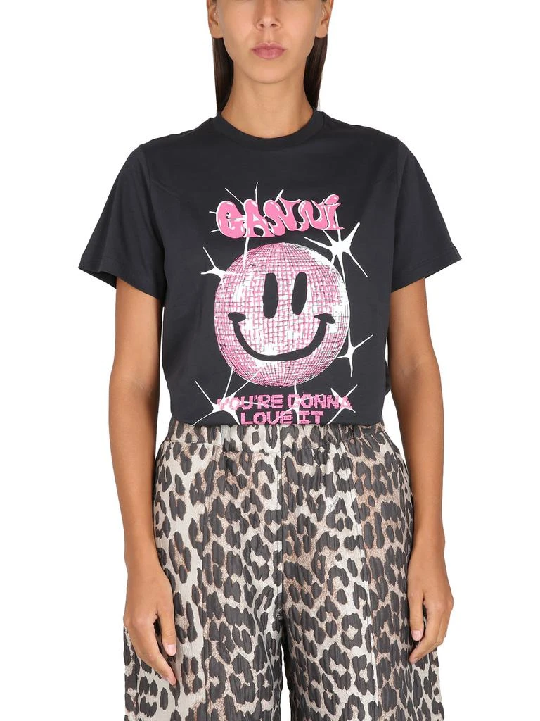 商品Ganni|Ganni Smile Print T-shirt,价格¥1093,第1张图片