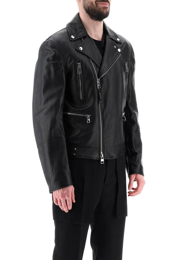 商品Alexander McQueen|LEATHER BIKER JACKET,价格¥16803,第3张图片详细描述