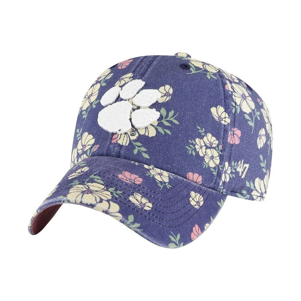 商品47 Brand|Women's Navy Clemson Tigers Primrose Clean Up Adjustable Hat,价格¥235,第1张图片