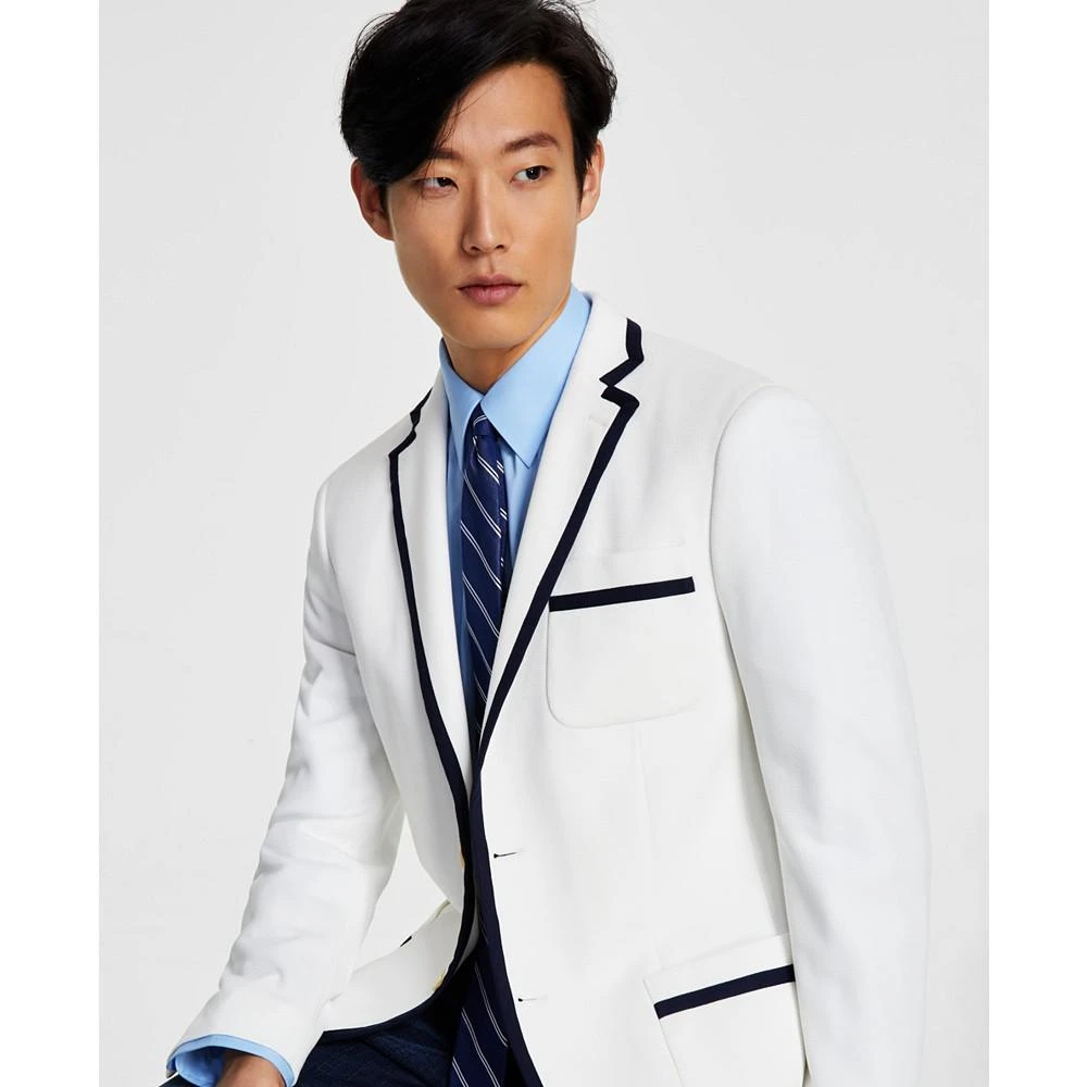 商品Ralph Lauren|Men's Classic-Fit Ultra-Flex Stretch White Weave Blazer,价格¥783,第2张图片详细描述