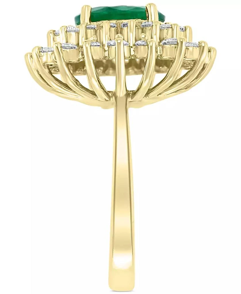 商品Effy|EFFY® Emerald (1-1/2 ct. t.w.) & Diamond (1 ct. t.w.) Ring in 14k Gold,价格¥23782,第4张图片详细描述