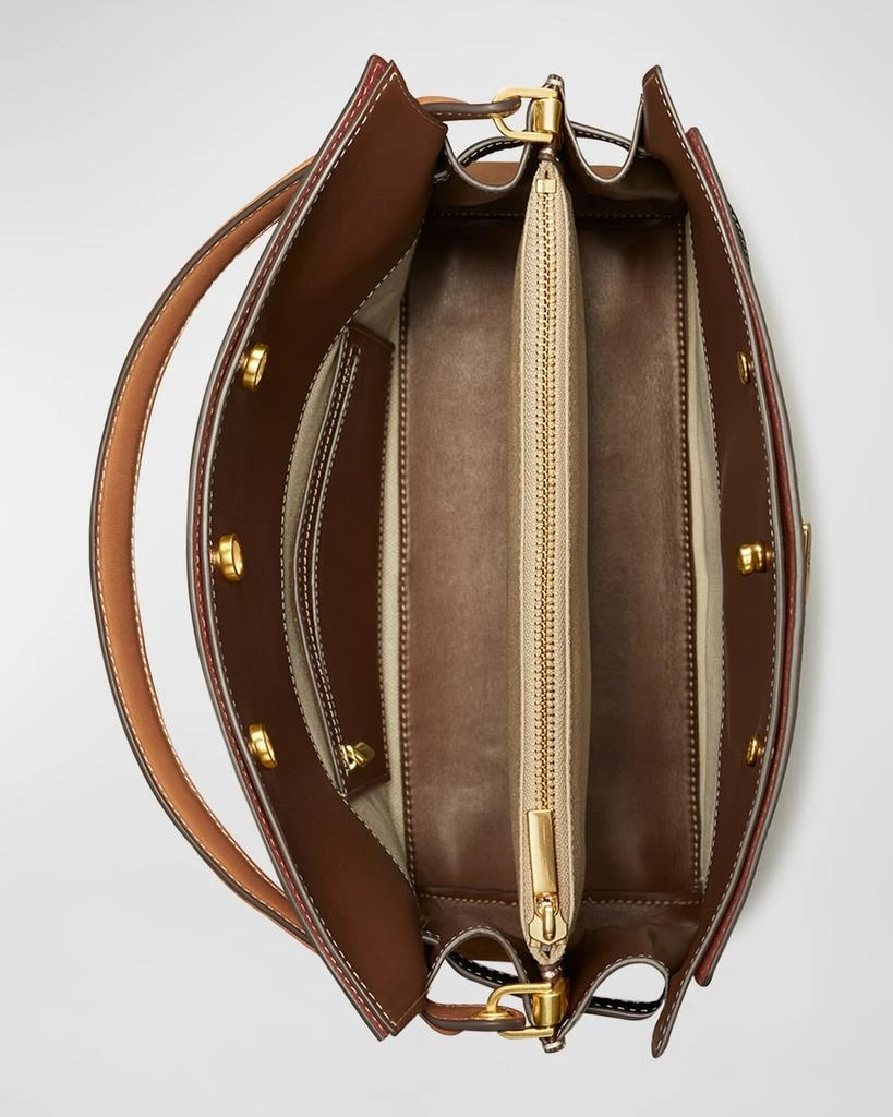 商品Tory Burch|Lee Radziwill Deconstructed Soft Double Satchel Bag,价格¥8229,第3张图片详细描述