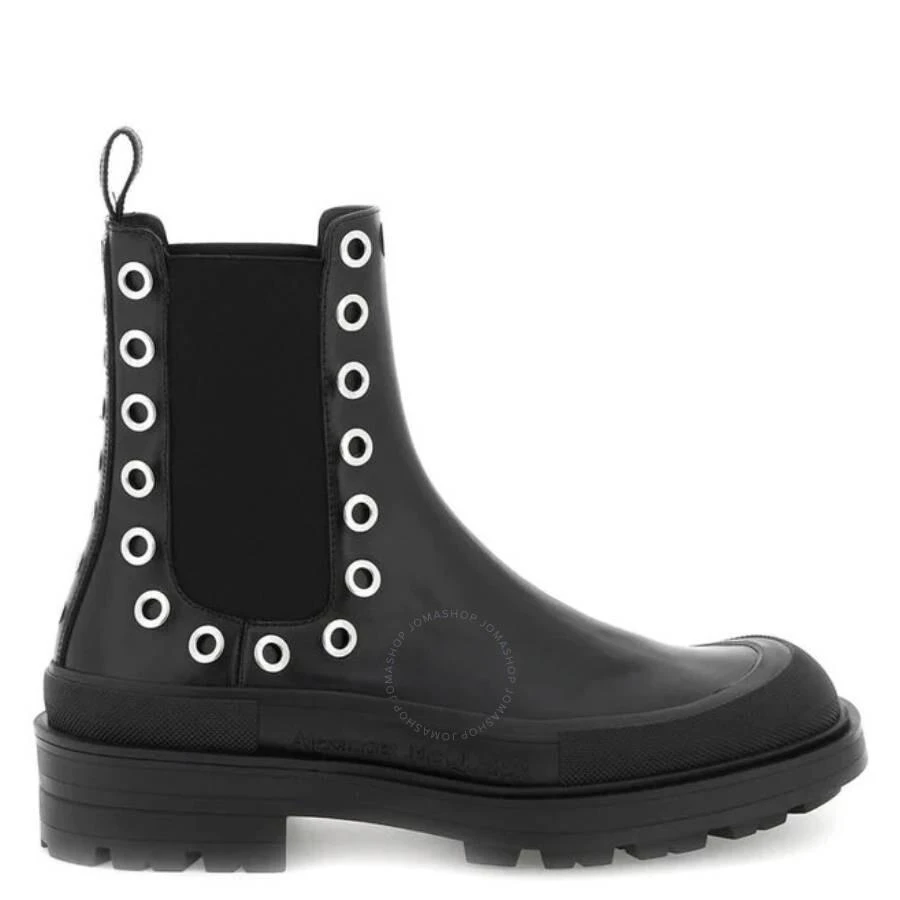 商品Alexander McQueen|Men's Calfskin Stack Chelsea Boots,价格¥2173,第1张图片