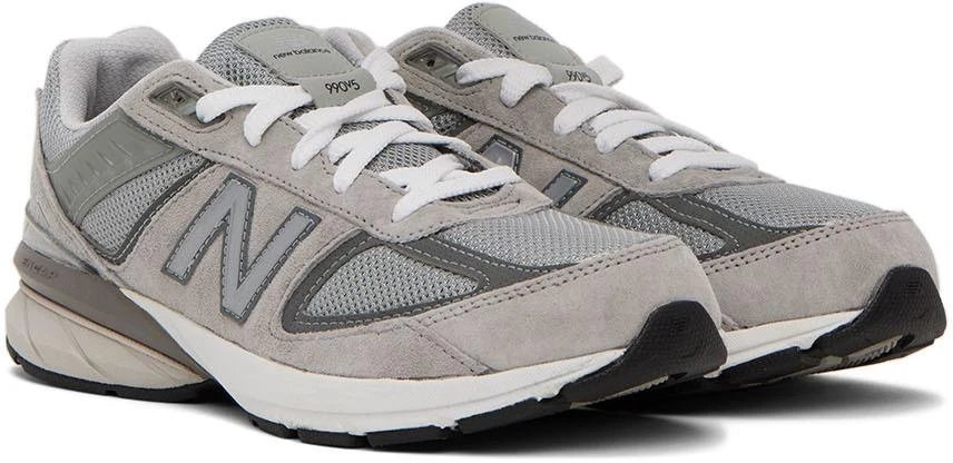 商品New Balance|Kids Gray 990v5 Big Kids Sneakers,价格¥984,第4张图片详细描述