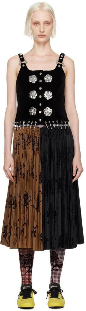 商品CHOPOVA LOWENA|Black & Brown Margaret Carabiner Midi Dress,价格¥7681,第1张图片