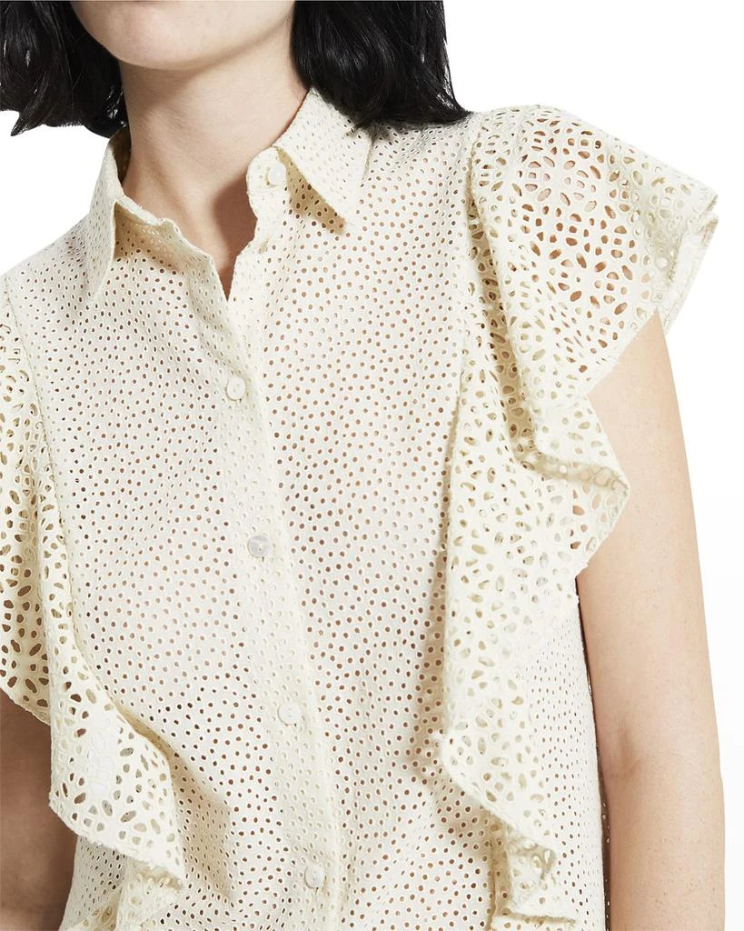 商品Theory|Bd Ruffle Top C,价格¥521,第5张图片详细描述