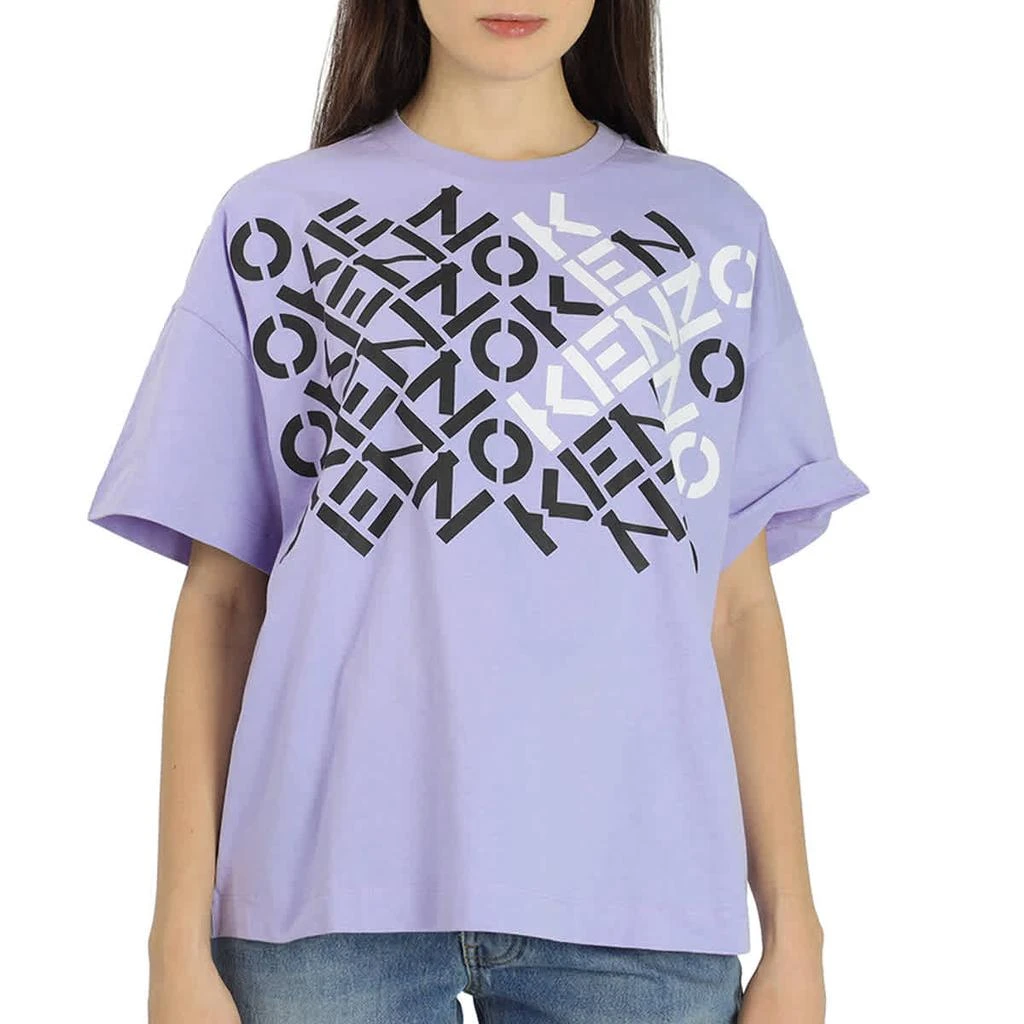 商品Kenzo|Kenzo Ladies Lavender Sport Boxy Logo Tee, Size Medium,价格¥446,第1张图片