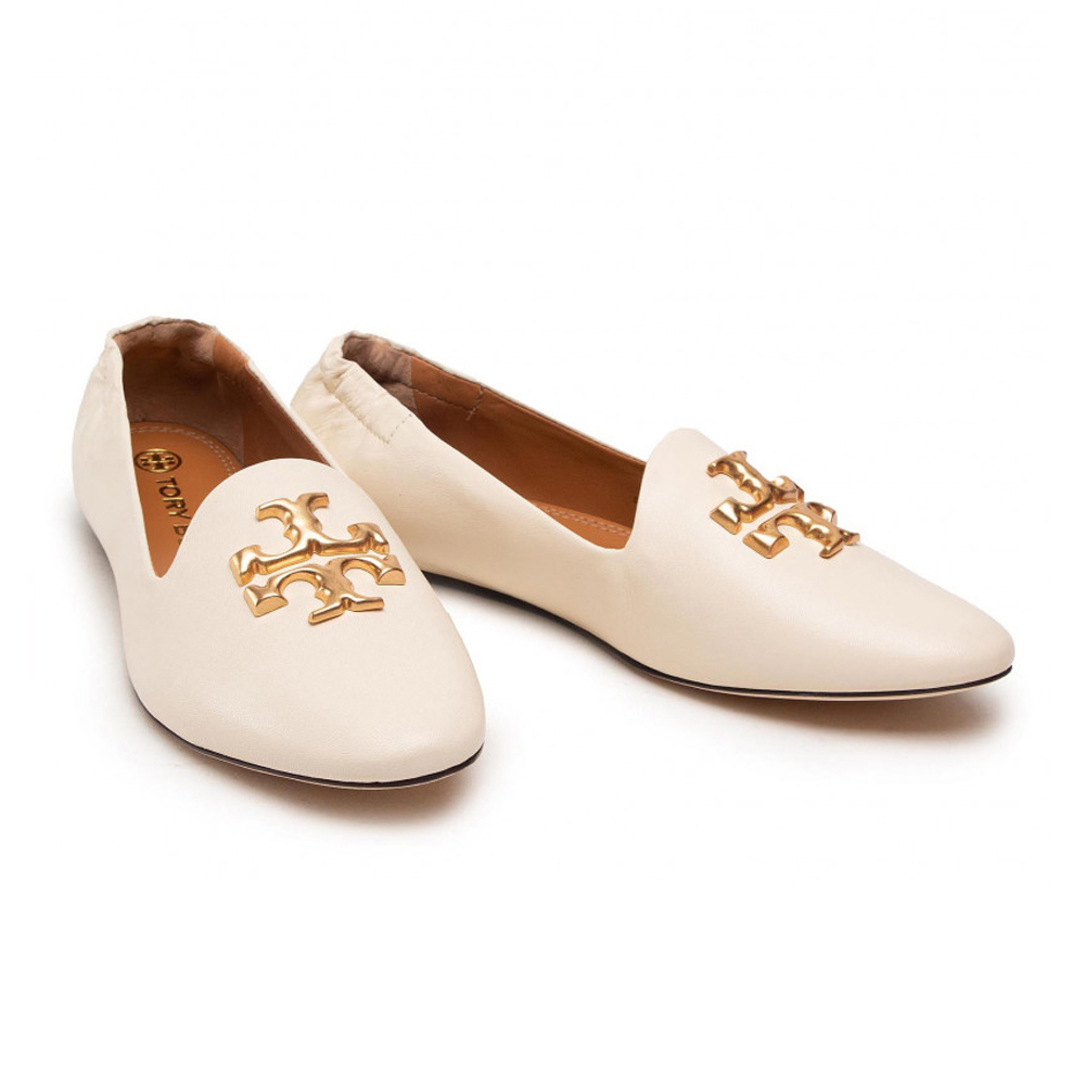 TORY BURCH 女士奶油色牛皮乐福鞋 84922-122商品第2张图片规格展示