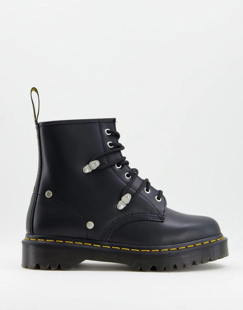 商品Dr. Martens|Dr Martens 1460 bex stud 8 eye boots in black,价格¥1203,第1张图片