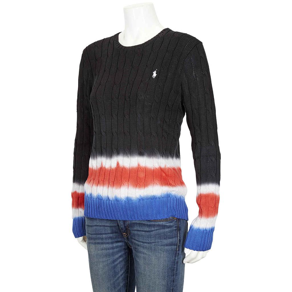 Polo Ralph Lauren Ladies Tie Dye Cable Knit Sweater, Size X-Small商品第2张图片规格展示