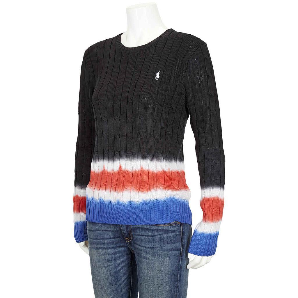 商品Ralph Lauren|Polo Ralph Lauren Ladies Tie Dye Cable Knit Sweater, Size X-Small,价格¥461,第4张图片详细描述
