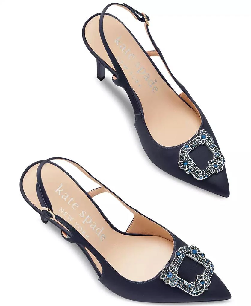 商品Kate Spade|Women's Buckle Up Slingback Dress Pumps,价格¥2051,第1张图片