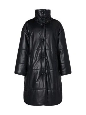 商品Nanushka|Eska Faux Leather Puffer Coat,价格¥2017,第4张图片详细描述