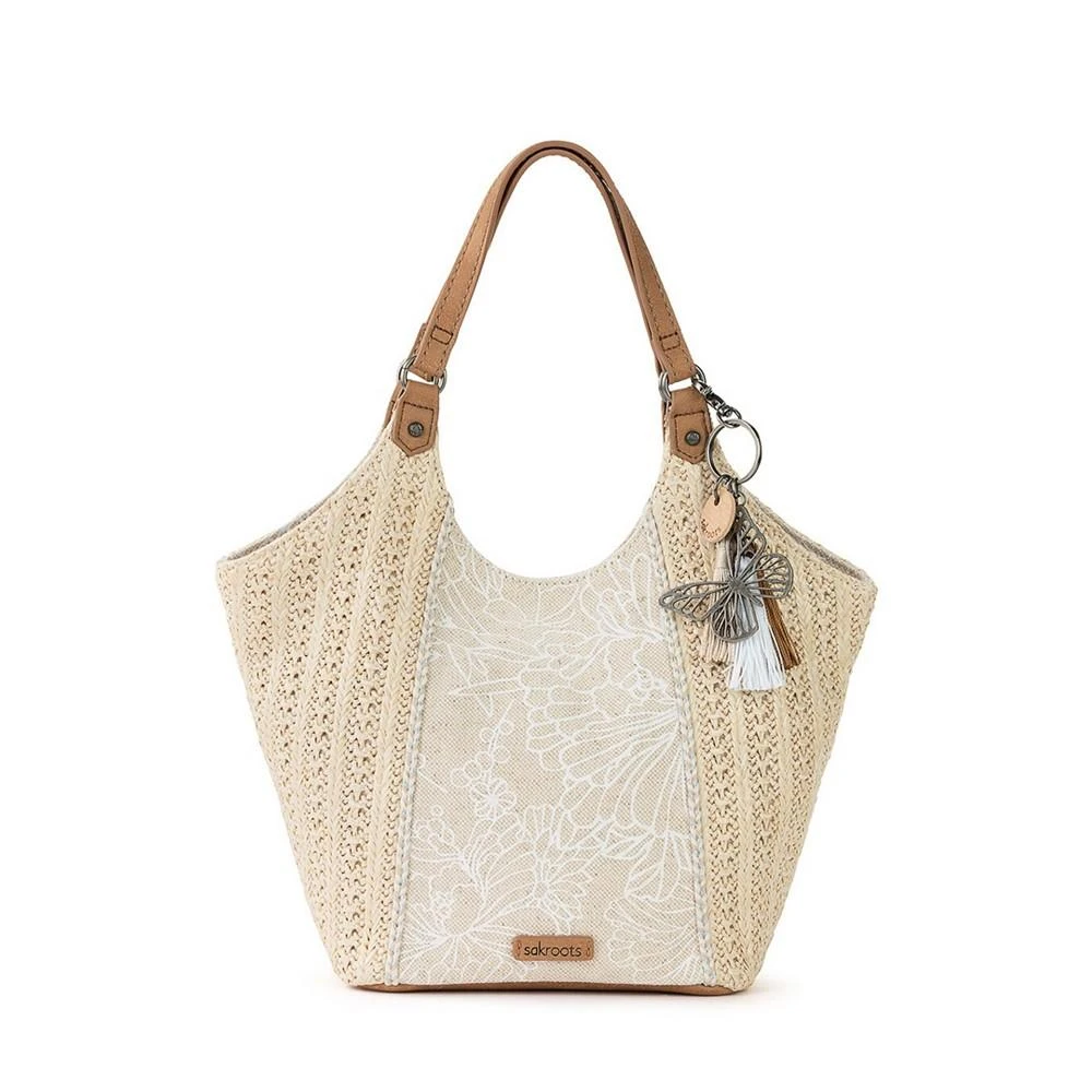 商品The Sak|Women's Roma Straw Small Shopper,价格¥582,第1张图片