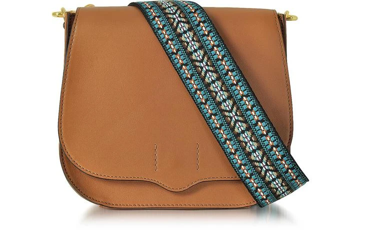 商品Rebecca Minkoff|Rebecca Minkoff 杏色皮革 Sunday 马鞍袋,价格¥1455,第1张图片
