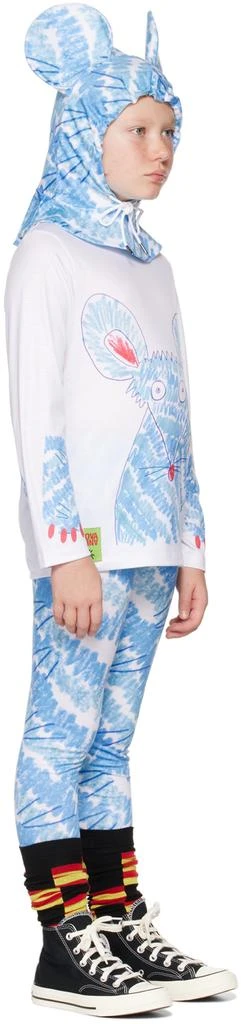 商品CHOPOVA LOWENA|SSENSE Exclusive Kids White & Blue Fuzzy Mouse Costume,价格¥867,第2张图片详细描述