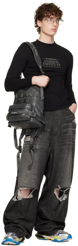 商品Balenciaga|Gray Army Backpack,价格¥11863,第5张图片详细描述