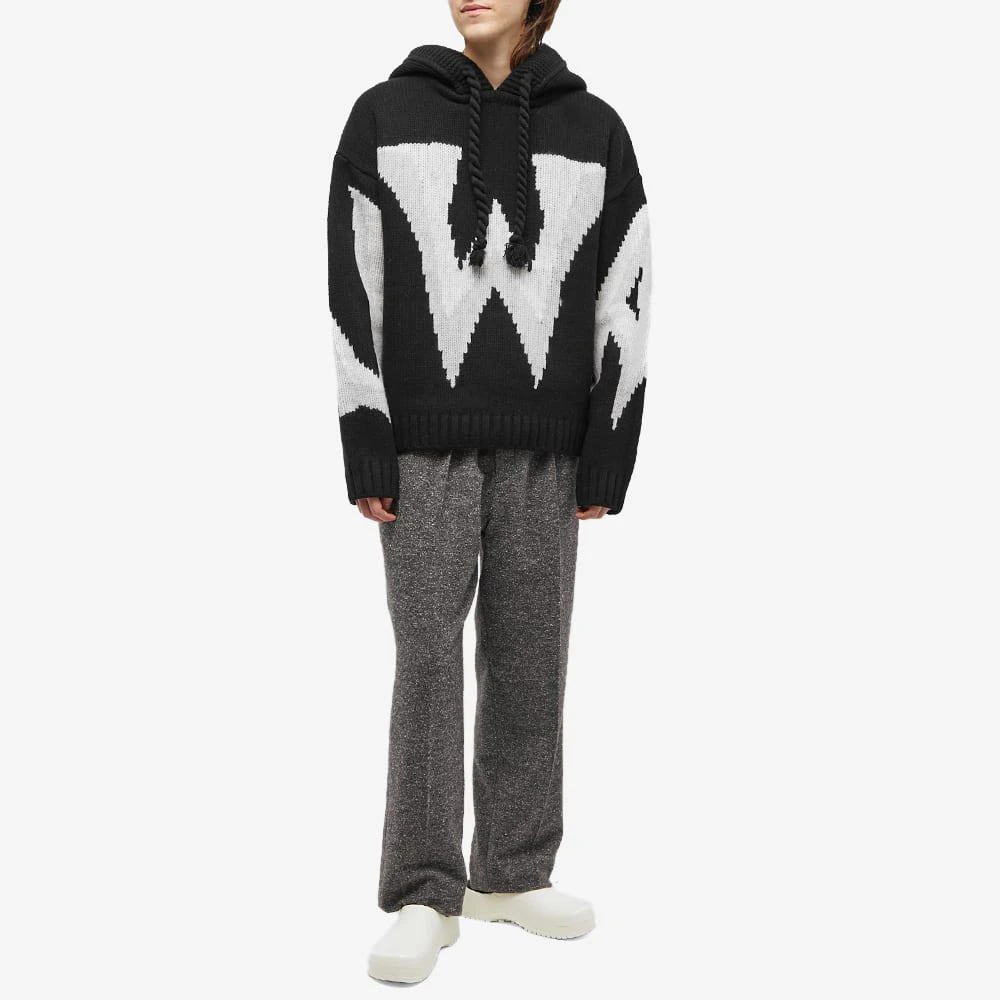 商品JW Anderson|JW Anderson Gothic Logo Chunky Hoodie,价格¥3030,第4张图片详细描述