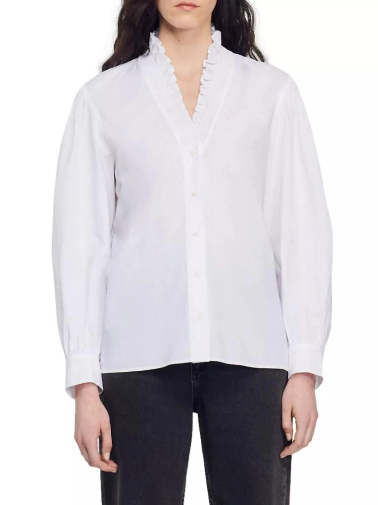 Cotton Shirt With Fancy Collar 商品