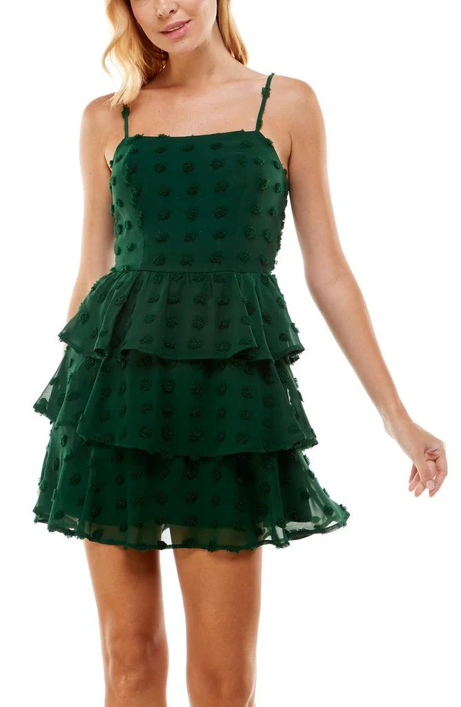 商品ROW A|Tiered Clip Dot Dress,价格¥237,第2张图片详细描述
