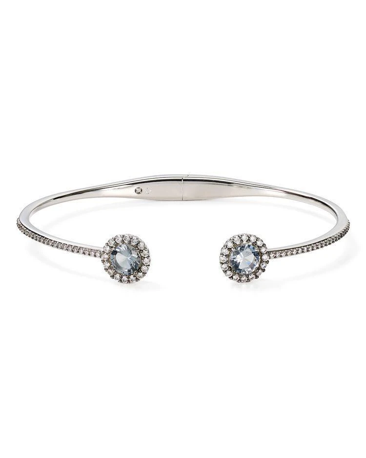 商品Nadri|Framed Round Hinge Bangle,价格¥389,第1张图片