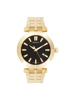 商品Versace|43MM IP Goldtone Stainless Steel Bracelet Watch,价格¥4891,第1张图片