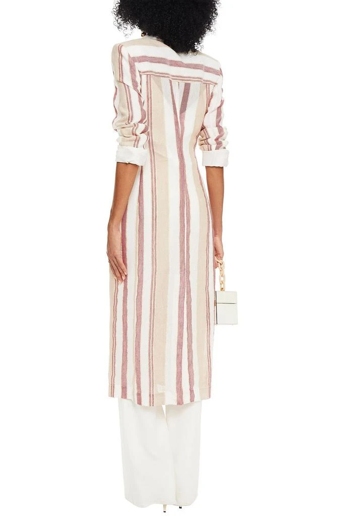 商品ROLAND MOURET|Selwood belted striped jacquard coat,价格¥6380,第3张图片详细描述
