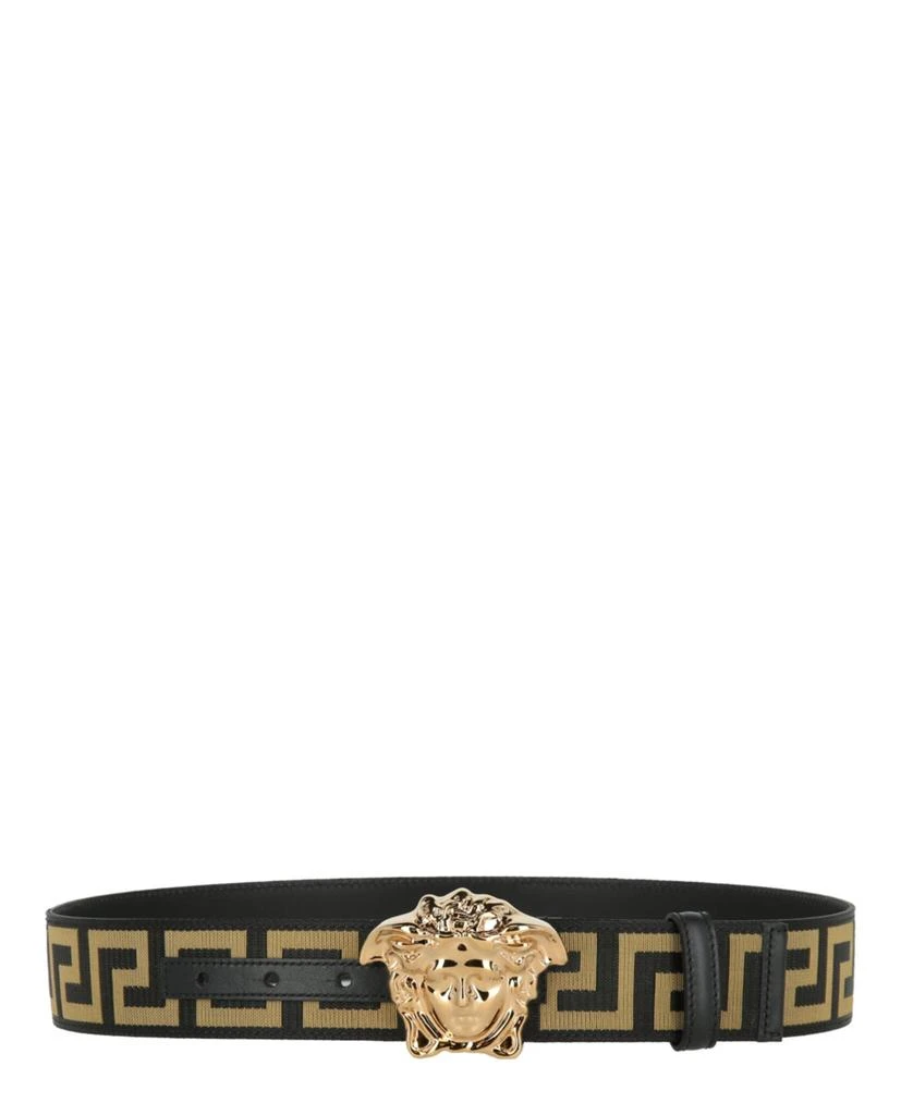 商品Versace|La Medusa Greek Key Web Belt,价格¥2752,第1张图片